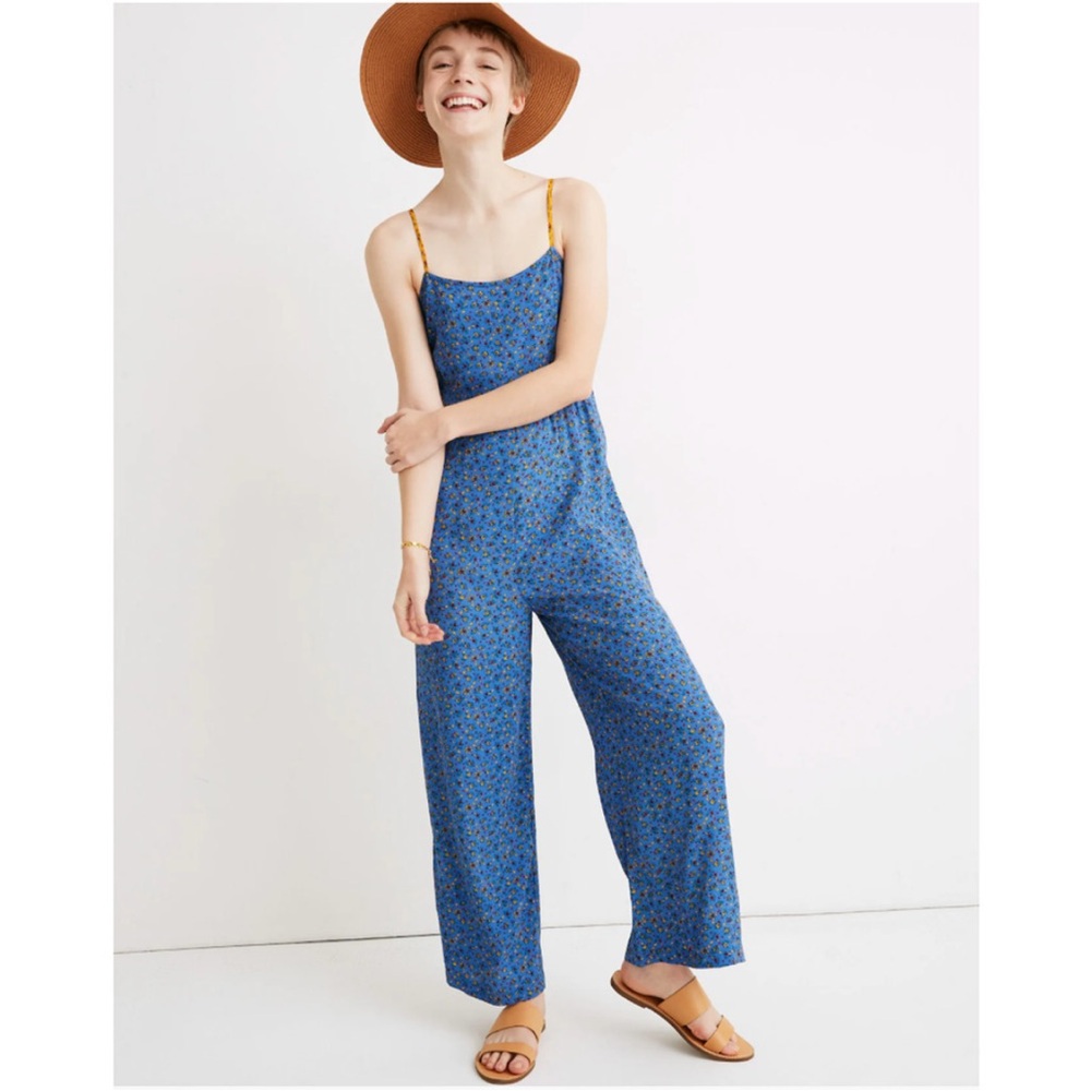 Madewell Wide Leg Cami Jumpsuit in Calico Floral